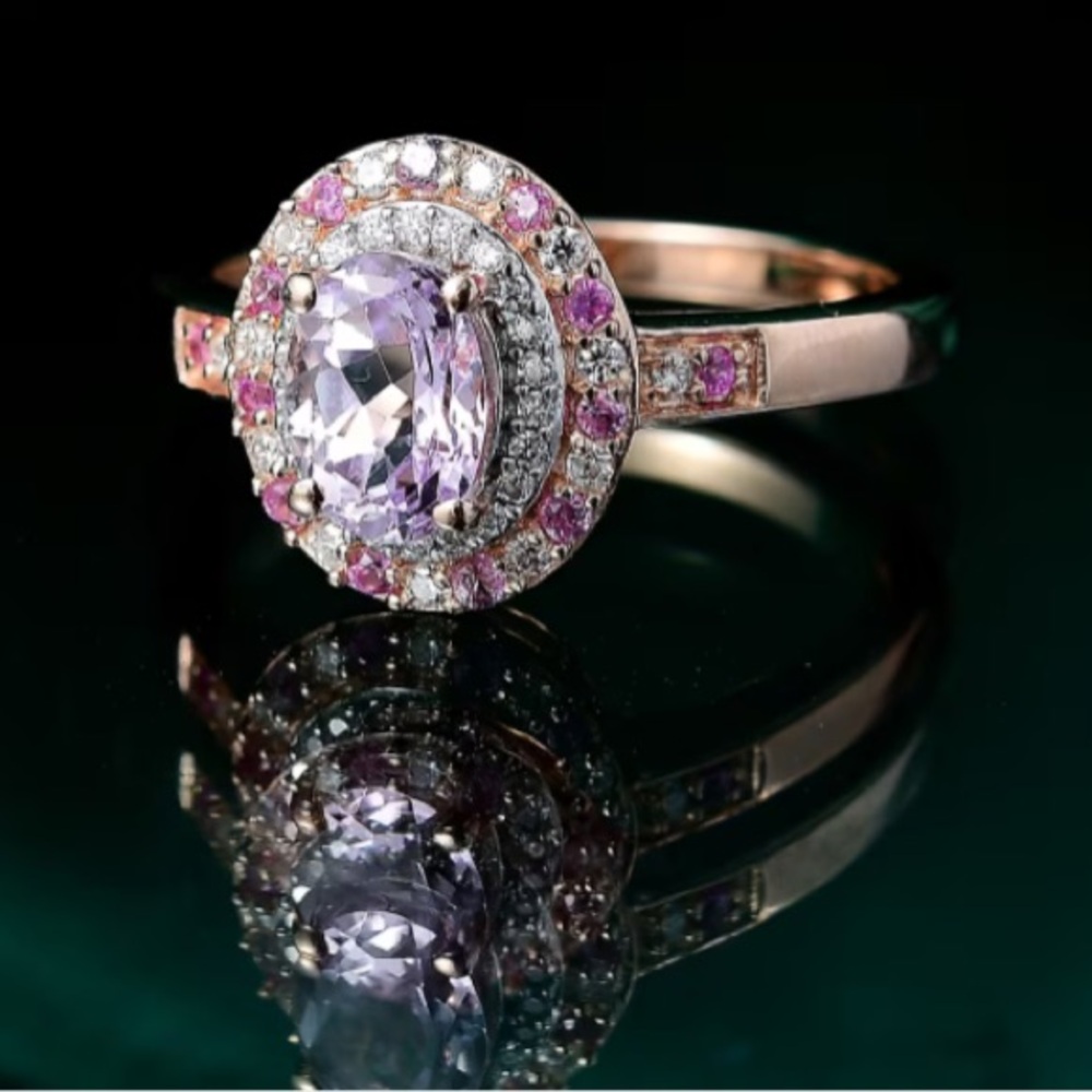 🌸Premium Martha Rocha Kunzite Ring🌸
